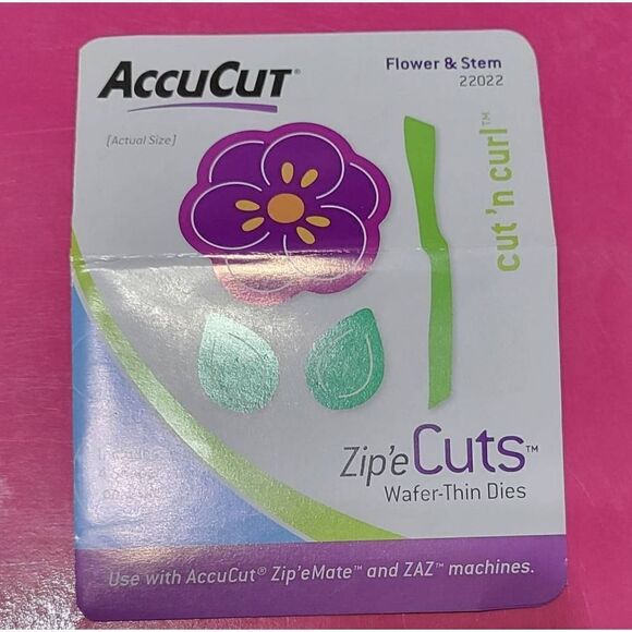 Accucut Wafer Thin Flowers Die Set - Picture 3 of 4